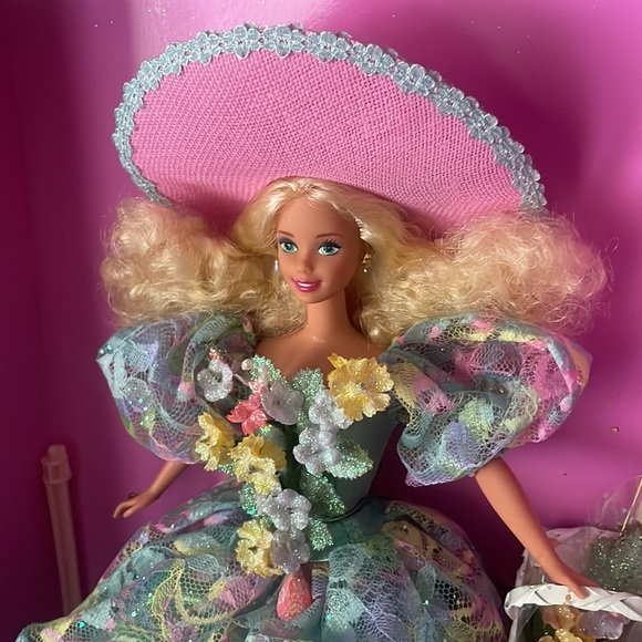 NIB - 1994 Spring Bouquet Barbie - Enchanted Seasons Collection, Limited Edition - Picture 7 of 17